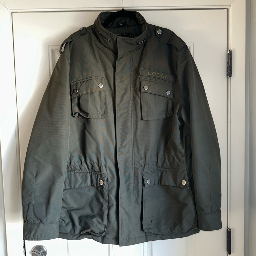 COOGI Men's dark military Green Tactical Jacket Size 2x parka vintage